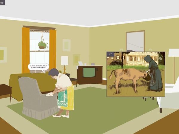 Schichten der Erinnerung in der Graphic Novel.
