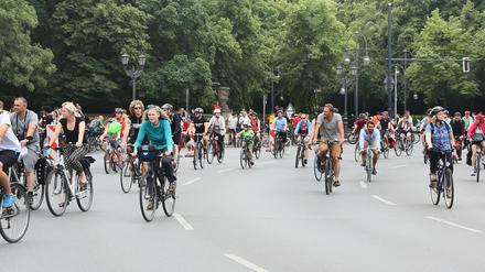 Die 39. ADFC-Fahrradsternfahrt fand in diesem Jahr unter dem Motto: "Fahrradstadt Berlin - jetzt!" statt.