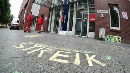 Der Streik der Charité geht weiter. 