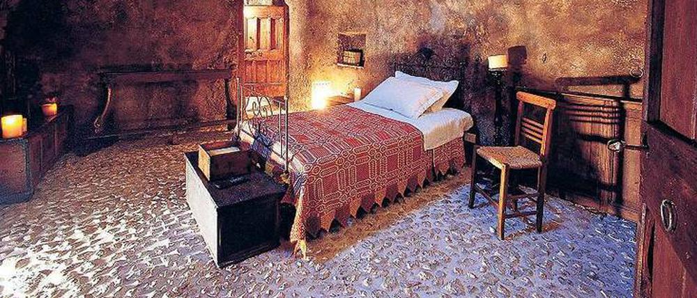 Ungestörte Träume. Die dicken Mauern in diesem Gewölbezimmer lassen keine Geräusche durch.