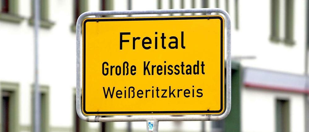 Freital in Sachsen. Früher Hochburg der Arbeiterbewegung, heute Zentrum von Anti-Asyl-Protesten.