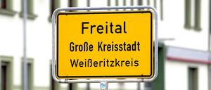 Freital in Sachsen. Früher Hochburg der Arbeiterbewegung, heute Zentrum von Anti-Asyl-Protesten.