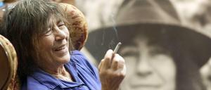 Die Schriftstellerin Gabriele Wohmann 2009 in ihrem Haus in Darmstadt. 