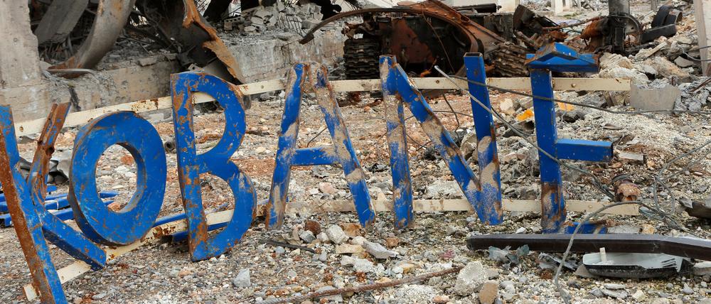 Die nordsyrische Kurdenstadt Kobane liegt in Trümmern.