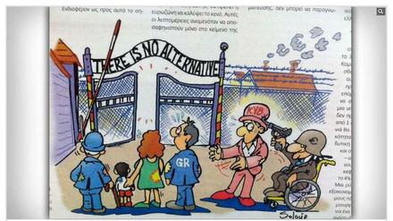 Heftig: Nazi-Karikatur in griechischer Wochenzeitung