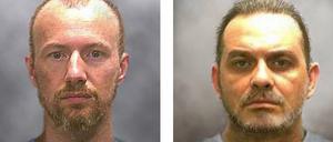 Die beiden aus einen US-Gefängnis entkommenen und nun gefassten Ausbrecher David Sweat (links) und Richard Matt