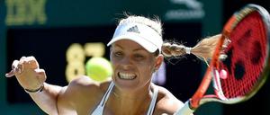 Angelique Kerber war ziemlich gut drauf am Dienstag.