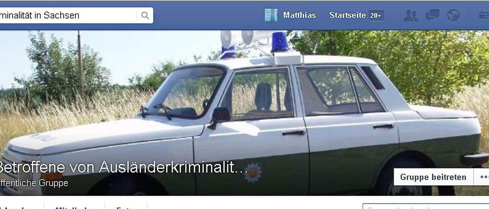 Facebook-Seite "Betroffene von Ausländerkriminalität in Sachsen"