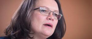 Lenkt ein: Bundesarbeitsministerin Andrea Nahles (SPD)