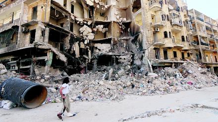 Aleppo ist fast zerstört.