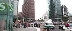 Blick auf den Potsdamer Platz. 