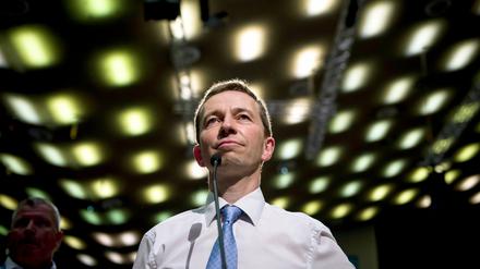 Der ehemalige AfD-Vorsitzende Bernd Lucke in Essen (Nordrhein-Westfalen) auf dem Parteitag der AfD.