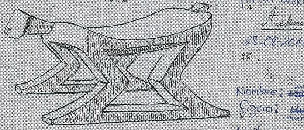 Karteikarte aus der Sammlung Amerikanische Ethnologie mit Kommentaren von Studierenden.