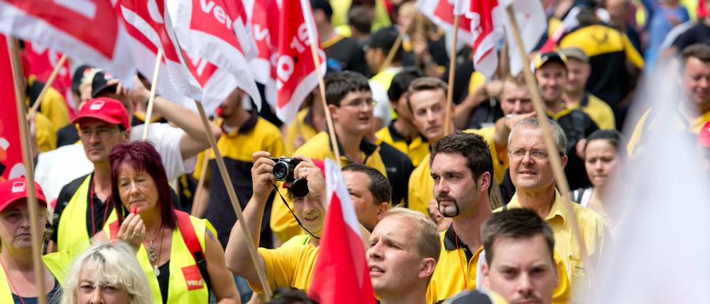 Vier Wochen lang hatten die Postmitarbeiter ihre Arbeit niedergelegt.