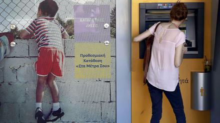 Bargeld gibt es in Griechenland weiterhin nur limitiert. 