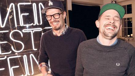  Joko Winterscheidt (li.) und Klaas Heufer-Umlauf testen am Samstag wieder auf Pro7 Freundschaften in der Primetimeshow „Mein bester Feind“