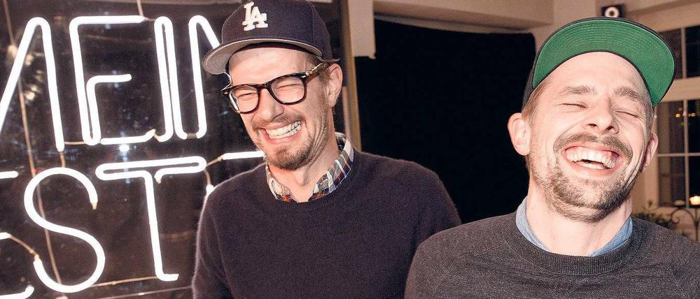 Joko Winterscheidt (li.) und Klaas Heufer-Umlauf testen am Samstag wieder auf Pro7 Freundschaften in der Primetimeshow „Mein bester Feind“