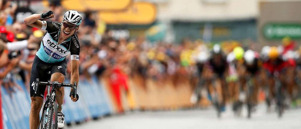 Tony Martin ist der 15. Deutsche, der das legendäre Trikot für den Gesamtführenden tragen darf. 