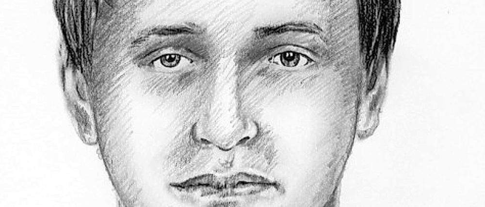Mit diesem Phantombild sucht die Polizei nach dem tatverdächtigen Brandstifter.