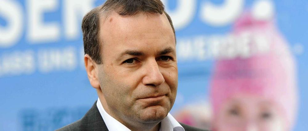 Der Chef der konservativen EVP-Fraktion im Europaparlament, Manfred Weber (CSU).