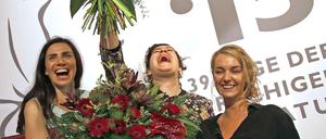 Die Bachmann-Kelag-und 3Sat-Preisgewinnerinnen Dana Grigorcea, Nora Gomringer und Valerie Fritsch