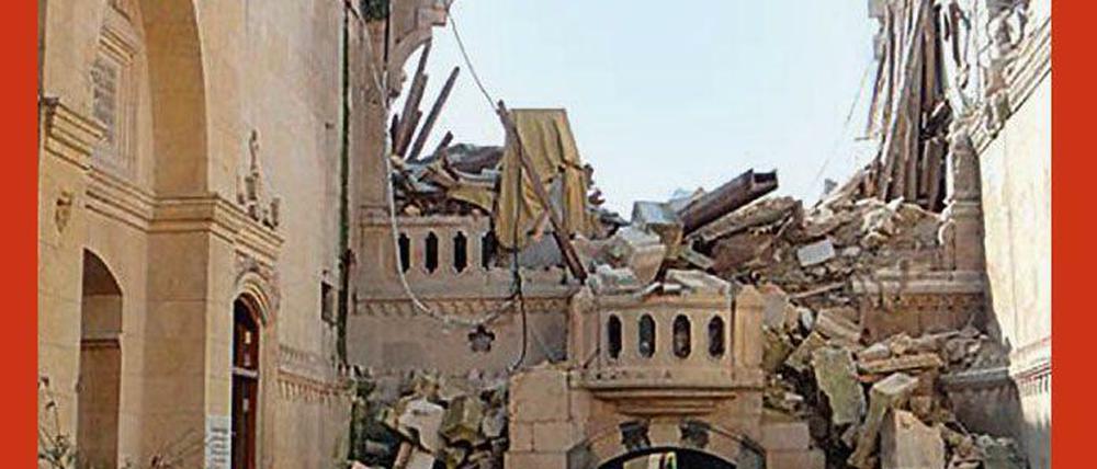 Das Haus der Islamischen Jurisprudenz in Aleppo heute. Das Syrian Heritage Archive Project in Berlin will in Zukunft nicht nur den bestand, sondern auch die Schäden an syrischen Kulturgütern dokumentieren.