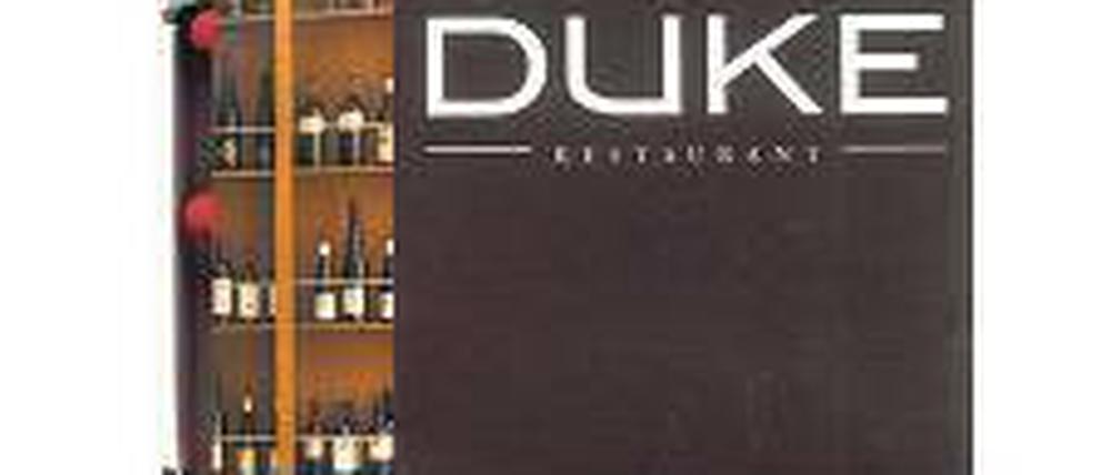 Restaurant Duke im Ellington Hotel, Nürnberger Straße 50–55, Tel. 683 154 000, Mo–Sa 11.30–23 Uhr.