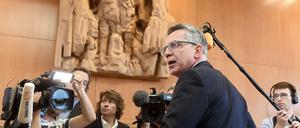 Vertrat vor dem Bundesverfassungsgericht die Position der Bundesregierung zum BKA-Gesetz: Innenminister Thomas de Maizière.