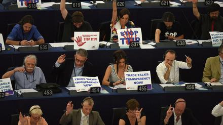 Nicht alle Europa-Abgeordneten stimmten am Mittwoch für TTIP.
