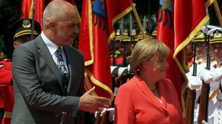 Albaniens Premier Edi Rama hat Bundeskanzlerin Merkel am Mittwoch empfangen. 