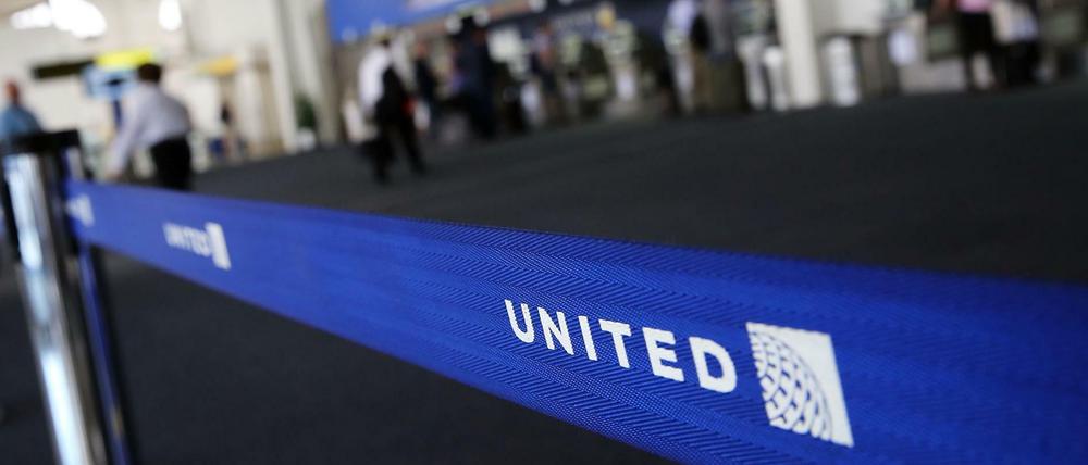 Ein Terminal der Fluggesellschaft United Airlines.