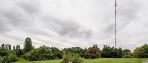 Allein auf weiter Flur. Der Sender Briitz wird bald besprengt.