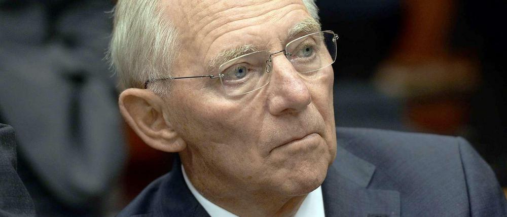 Finanzminister Wolfgang Schäuble (CDU) am Montag in Brüssel.