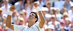 Geschafft! Becker-Schützling Novak Djokovic steht mal wieder im Wimbledon.
