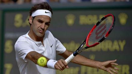 Mit viel Gefühl: Roger Federer hatte gegen Andy Murray kaum Probleme.