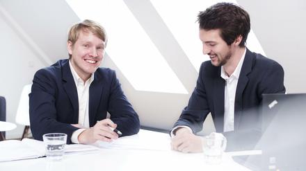 Die Comatch-Gründer Christoph Hardt und Jan Schächtele.