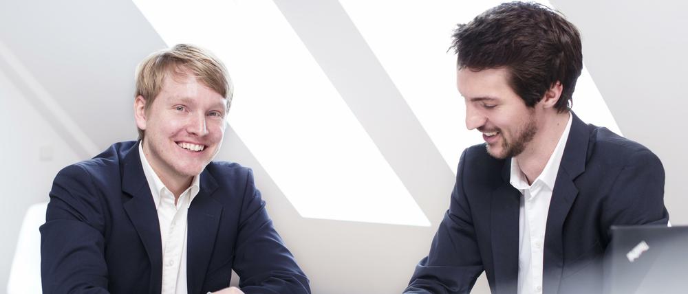 Die Comatch-Gründer Christoph Hardt und Jan Schächtele.