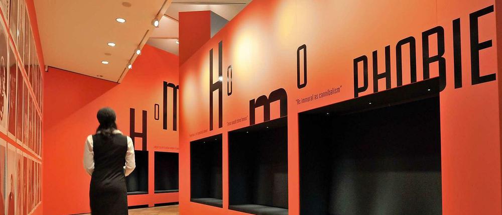 Homophobie - ein Thema auch in der Ausstellung "Homosexualität_en" im DHM und im Schwulen Museum.