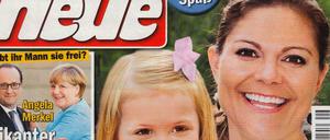 Bei einem "pikanten Franzosen-Flirt" will "Das Neue" Kanzlerin Angela Merkel beobachtet haben. 