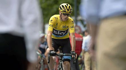 An der Spitze. Der Brite Chris Froome führt die Tour de France an und hat gute Aussichten, auch am Ende im Gelben Trikot zu sein.