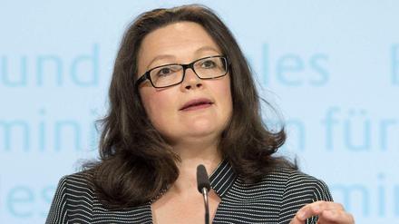 Arbeitsministerin Andrea Nahles (SPD)