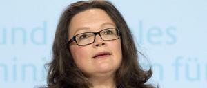 Arbeitsministerin Andrea Nahles (SPD)