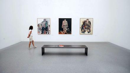 Werke von Georg Baselitz in der Pinakothek der Moderne.
