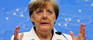 Bundeskanzlerin Angela Merkel (CDU) am Montag in Brüssel.
