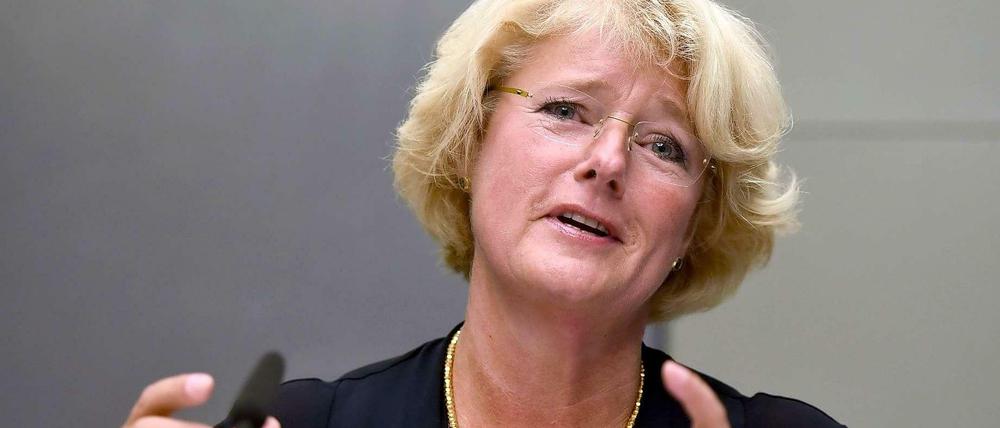 Monika Grütters beim Pressegespräch in Berlin.