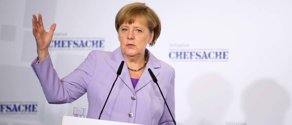 Kanzlerin Angela Merkel ist Schirmherrin der "Initiative Chefsache".