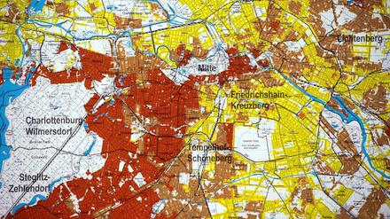 Rot heißt: angespannte Preislage. Der Mietspiegel 2015 ist laut Landgericht doch gültiges Vergleichsinstrument.