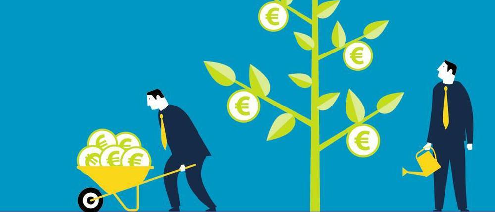 Ernte und Ertrag. Wer in Start-ups investiert, kann sein Geld vermehren. Aber es gibt auch ein Risiko.