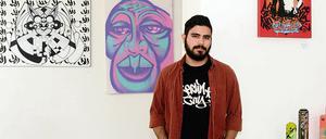 "Wir Iraner können auch modern", sagt Sprayer Oham One in der SomoS Gallery in Neukölln. 