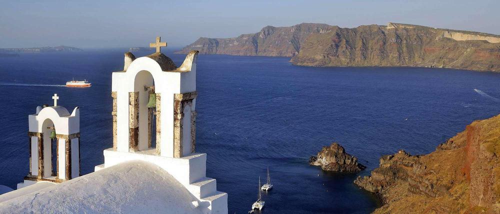 Blick auf Santorini